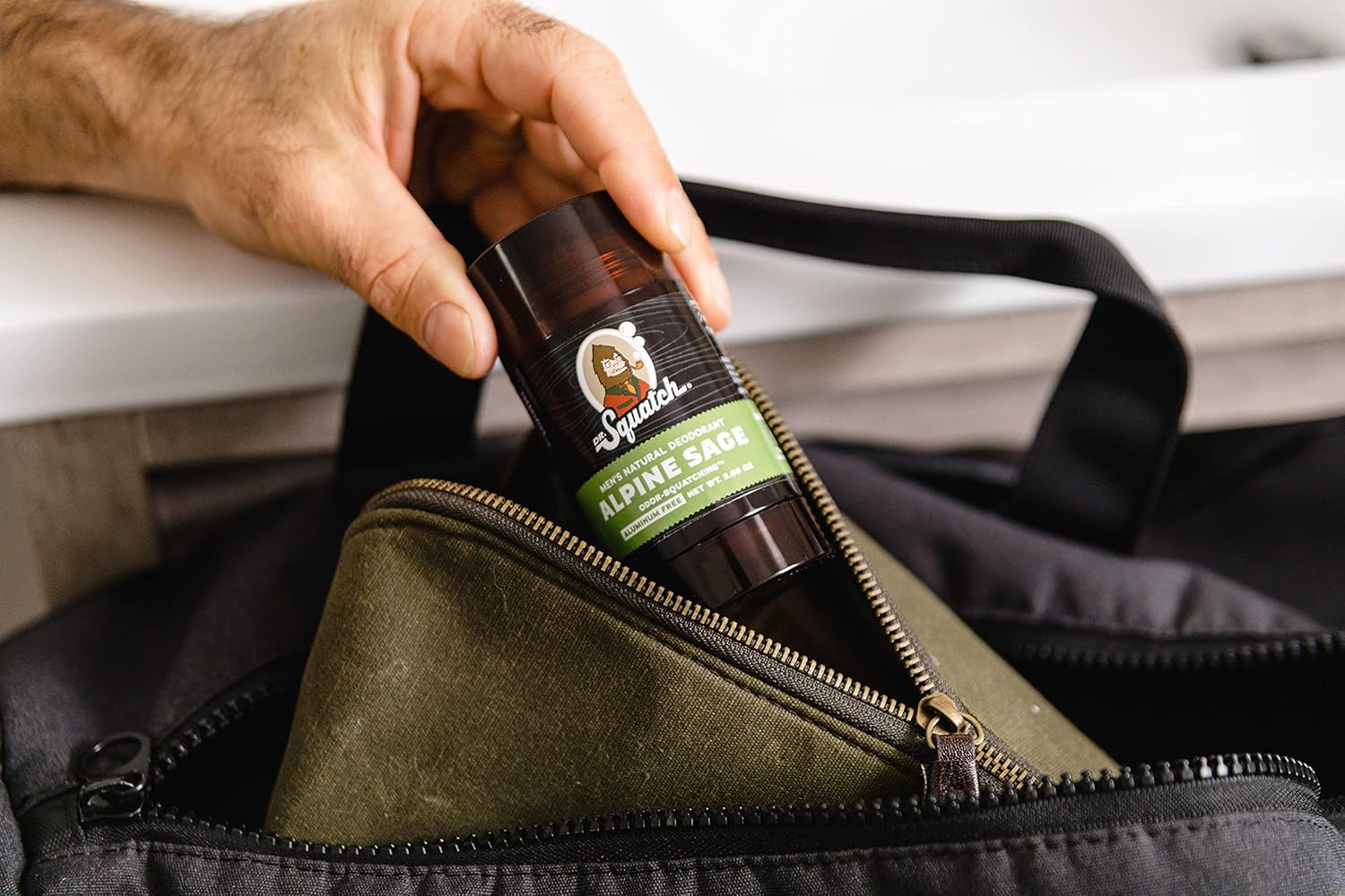 Dr. Squatch Natural Deodorant for Men – Odor-Squatching Men's Deodorant Aluminum Free - Alpine Sage 2.65 oz (1 Pack) - Image 2