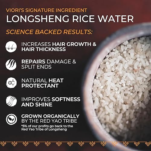 Miniatura 3 de VIORI Barra de champú de aceite esencial de cáscara cítrica - Hecho con agua de arroz para el crecimiento del cabello - Champú hecho a mano sin