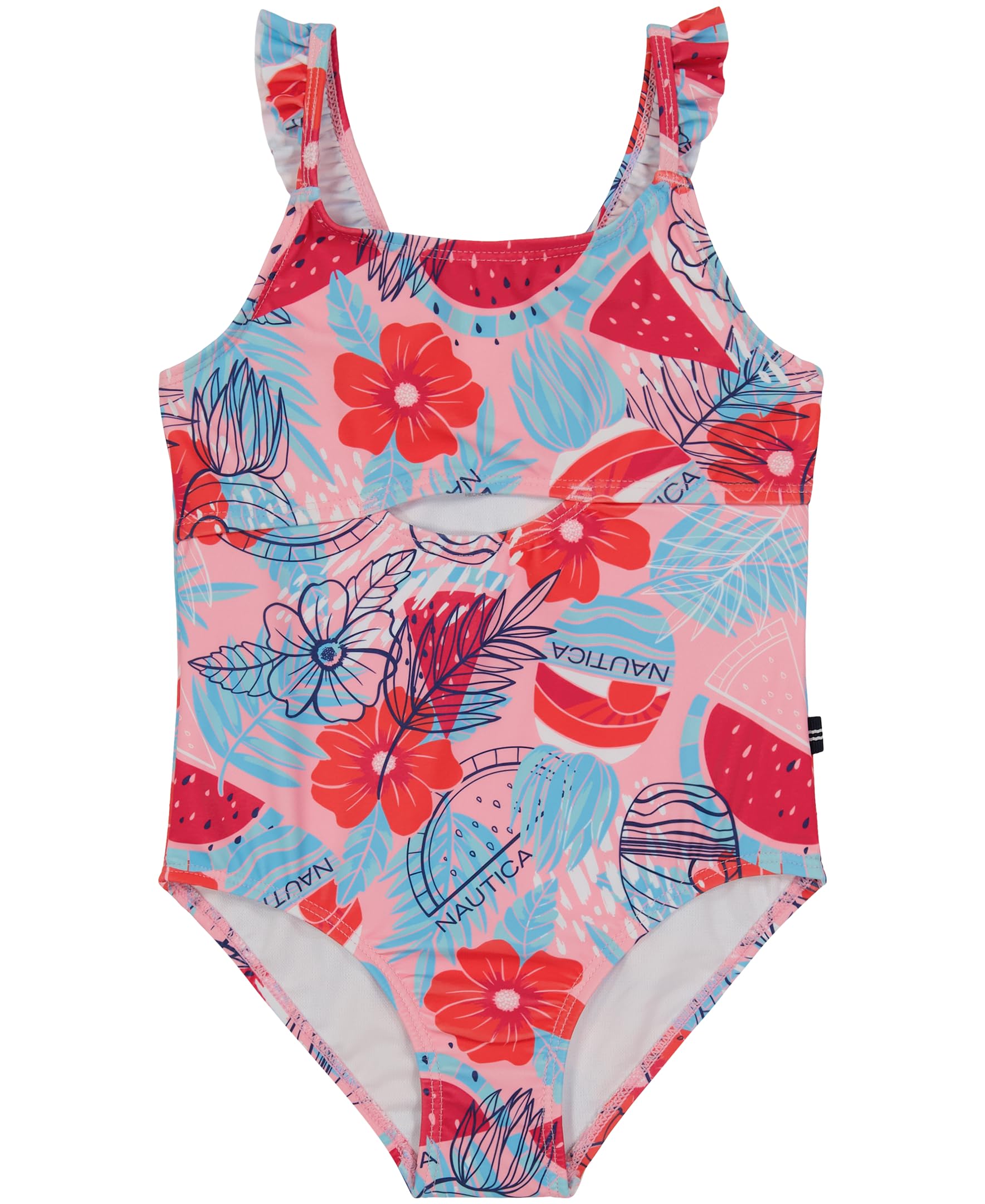 Nautica One-Piece Swimsuit with UPF 50+ Sun Protection, Quick Drying Bathing Suit Costume Intero Bambine e Ragazze
