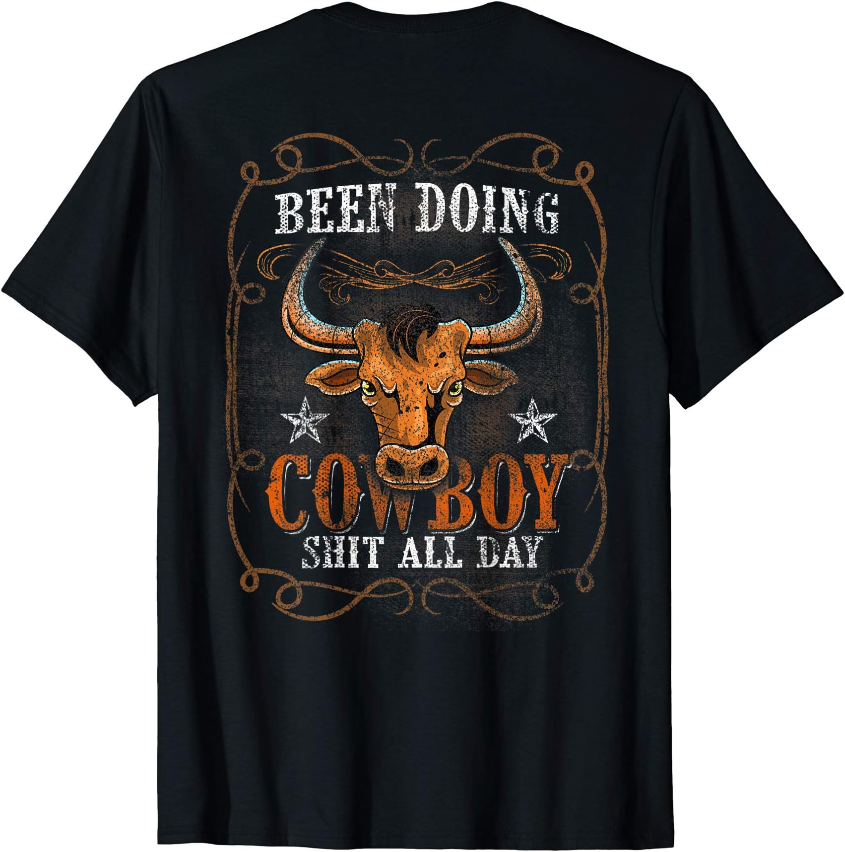 Been Doing Cowboy Shit All Day Bull Riding Cowgirl Cowboy T-Shirt