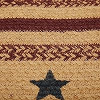 Vista 7 de VHC Brands 10713 - Alfombra ovalada de yute para cabina de té, Tela