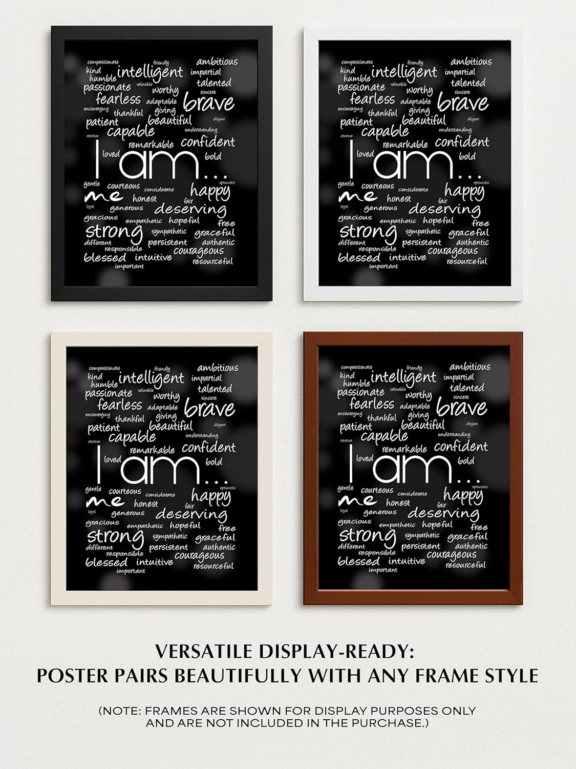 I Am Me - Inspirational Wall Decor, Modern Motivational Wall Art Print for Home, Office, Studio, School Decor - 11x14 Unframed Poster Print Gift for for Empowerment & Confidence - Image 8