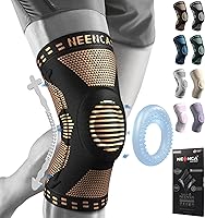 Vista 15 de NEENCA - Rodillera profesional de compresión, tecnología de punto horizontal, grado médico, para desgarro de menisco, ligamento anterior cruzado