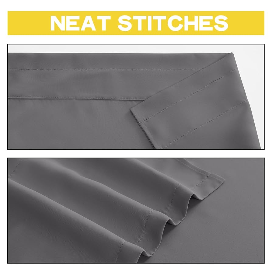 6114 シンプル薄型30WH Amazon.com: Homxi Blackout Curtains 2 Pack,2 x 42W x 63H