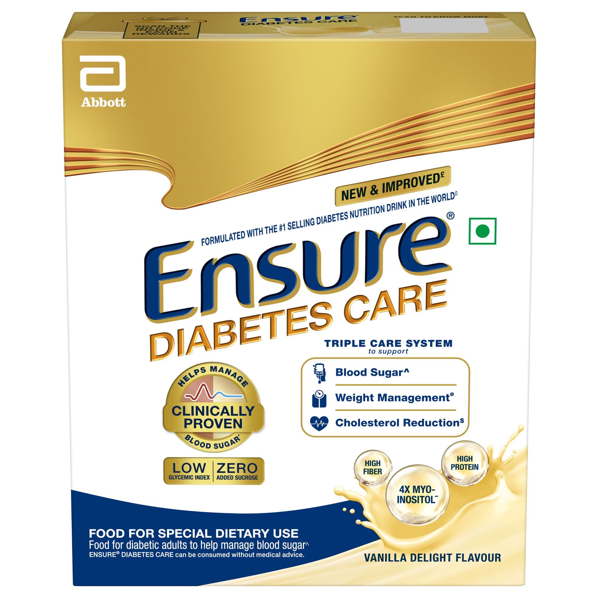Ensure Diabetes Care Vanilla 200g.Powder with High Fiber, Protein & 36 Nutrients | Helps Manage Blood Sugar Levels in 4 weeks-image-43
