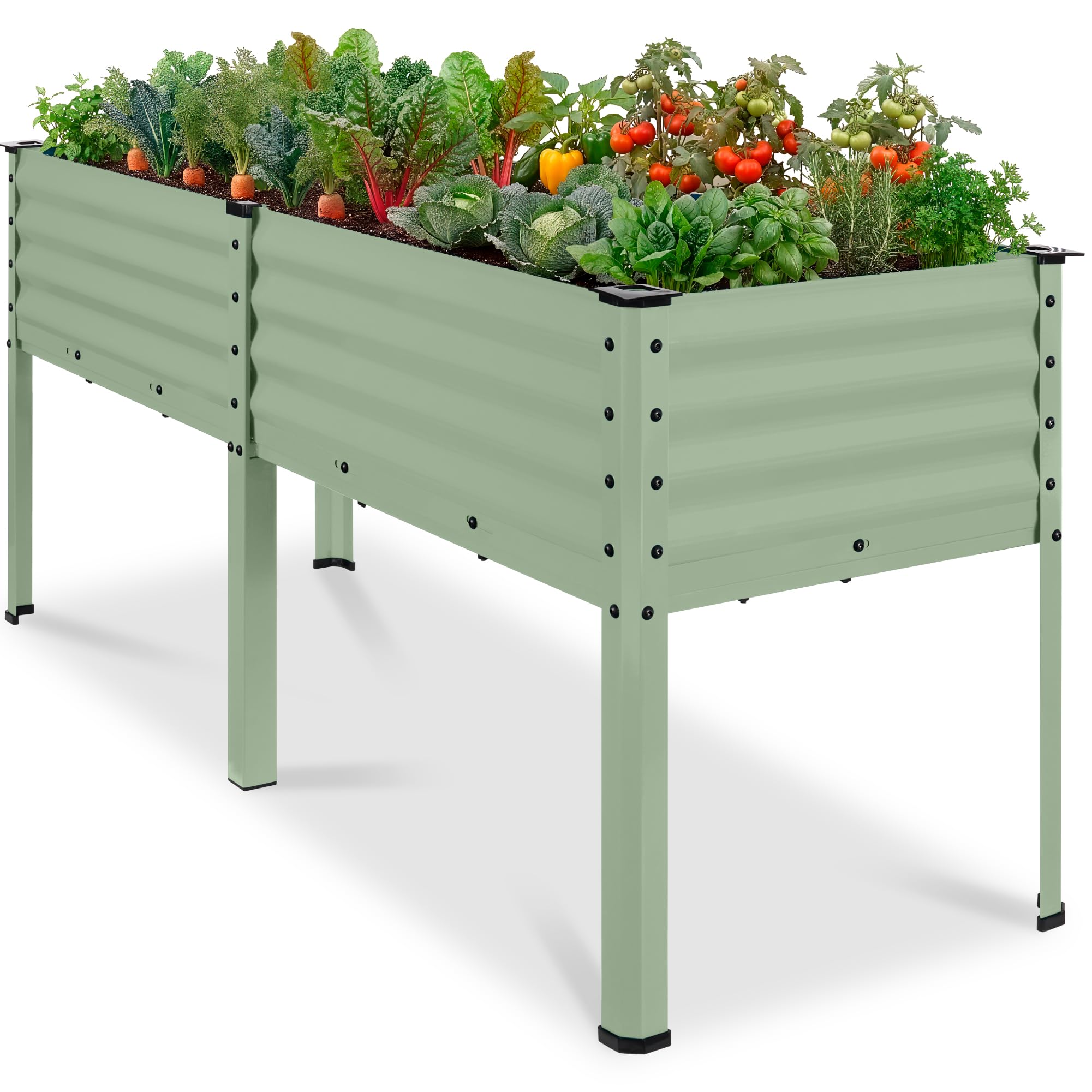 Best Choice Products 72x24x30in Elevated Planter