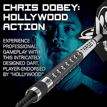 ダーツ TARGET HOLLYWOOD ACTION CHRIS DOBEY Target Chris Dobey Hollywood Action Soft Tip Darts - 20gm