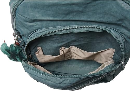 Miniatura 3 de Kipling Seúl - Mochila grande para portátil de 15 pulgadas, color aloe claro, Sábila, Moderno