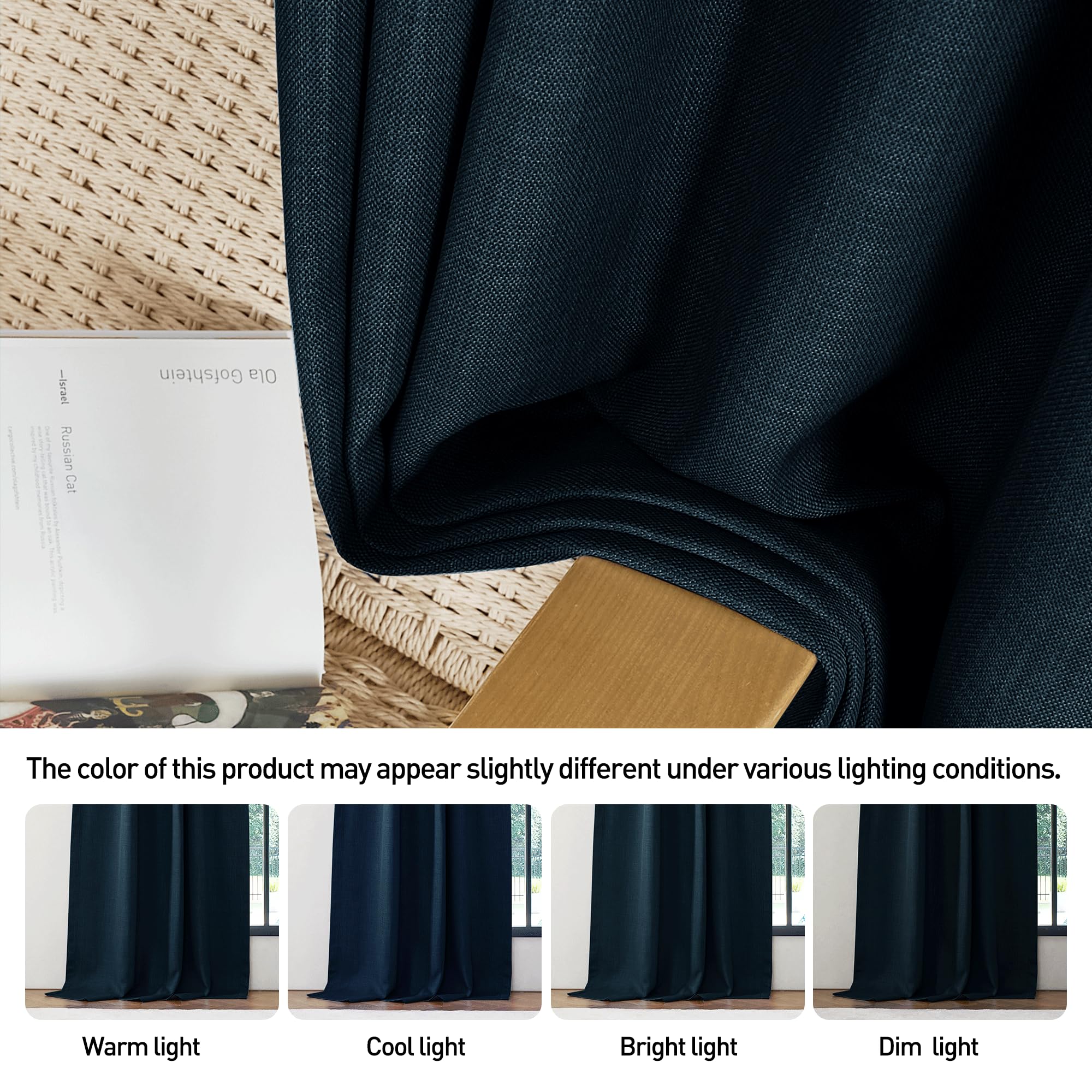 Archu Sheets Cortinas Opacas Con Pestaña Trasera, Para Sala, Comedor, Sala De Estar, Aislamiento Térmico, 100% Poliéster (azul Claro, 100 X 63 Pulgadas, 1 Panel