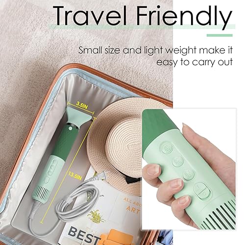 Miniatura 6 de ThinkPet Secador de pelo para perros para aseo de mascotas, soplador de fuerza de alta velocidad, ligero y portátil para perros pequeños, medianos y