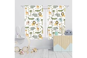 MESHELLY Baby Boy Nursery Curtains: 42 W x 45H Inch for Kids...