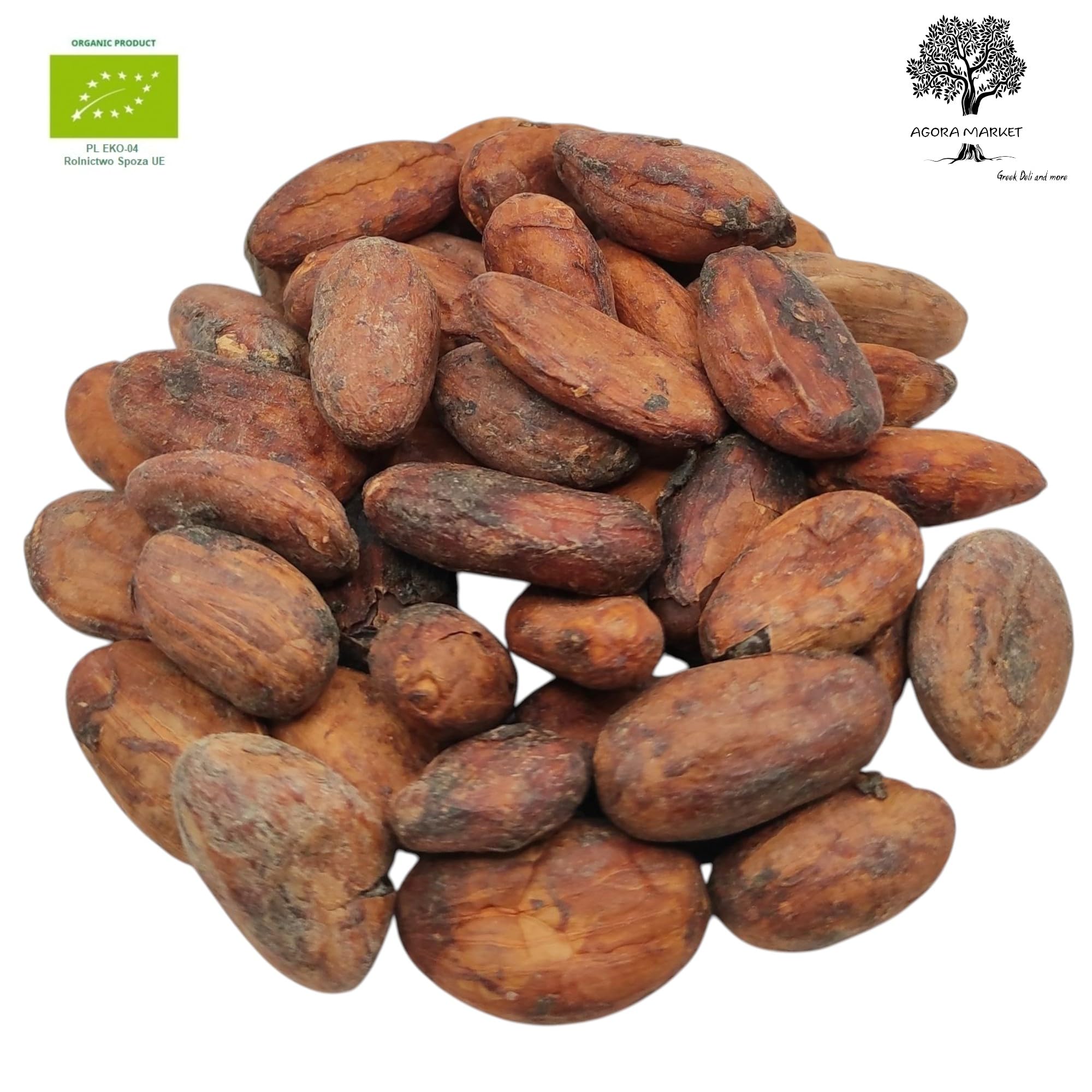 Granos de Cacao Crudo Orgánico Premium – theobroma Cacao (950 gramos)