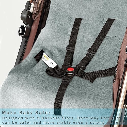 Miniatura 3 de Funda para cochecito de invierno, universal, impermeable, saco de dormir cálido para clima frío (arcoíris)