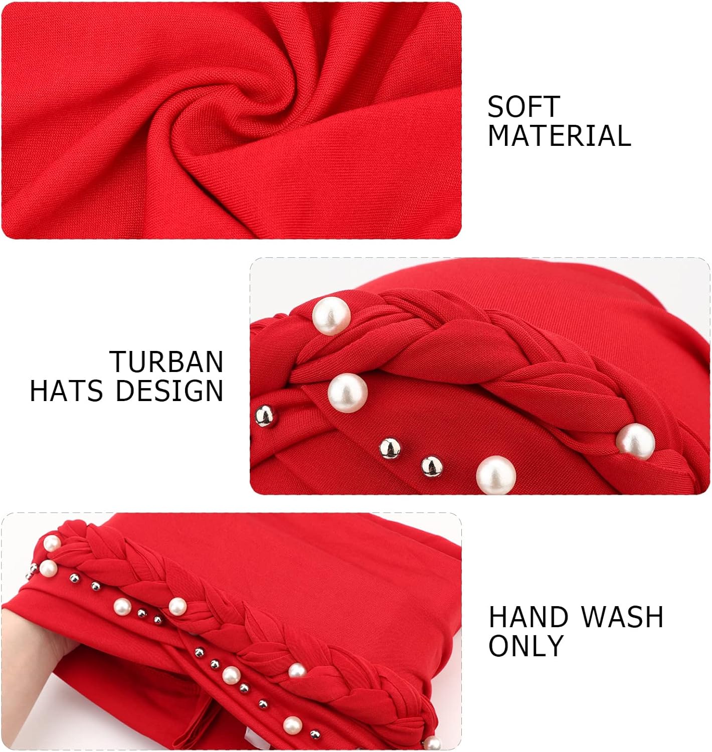 African Women Turban Caps Pre-Tied Twisted Turbans Head Scarf for Women Hair Wraps Cover Beanie Cancer Chemo Headwear - Image 2