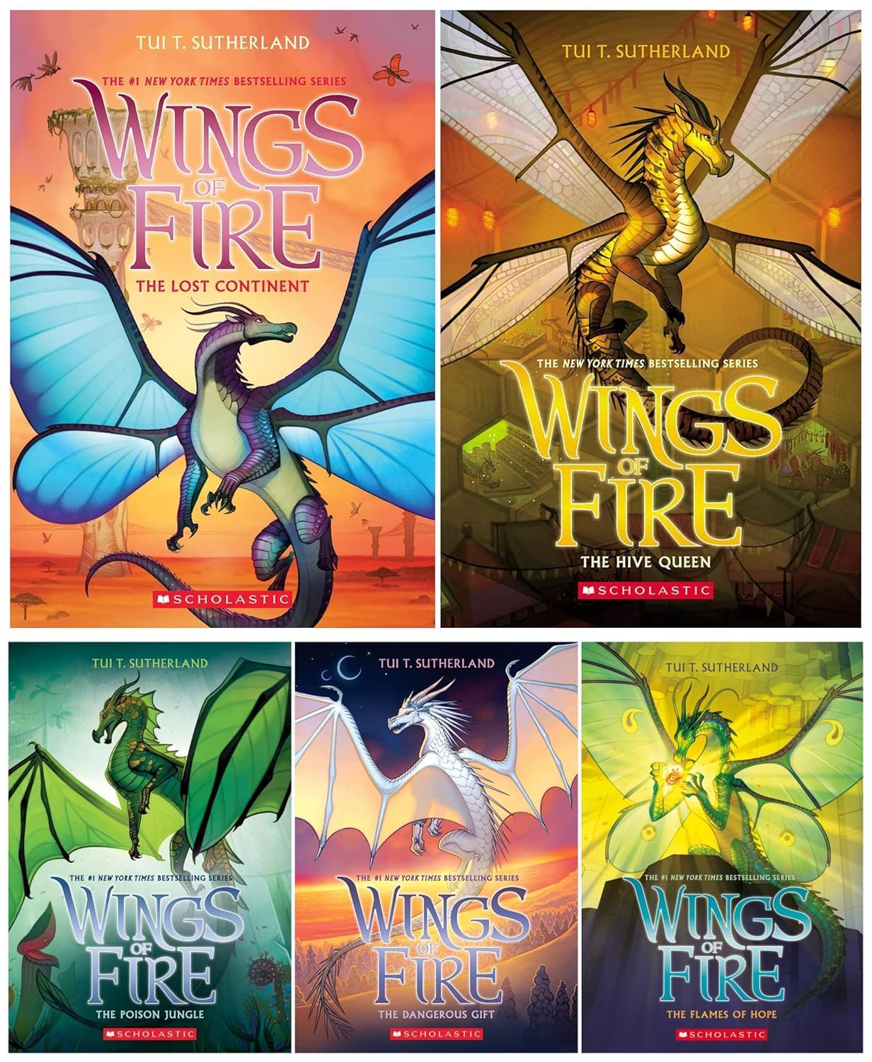 Wings of Fire Series 5 Books Set (Book 11 - Book 15) - Paperback ...