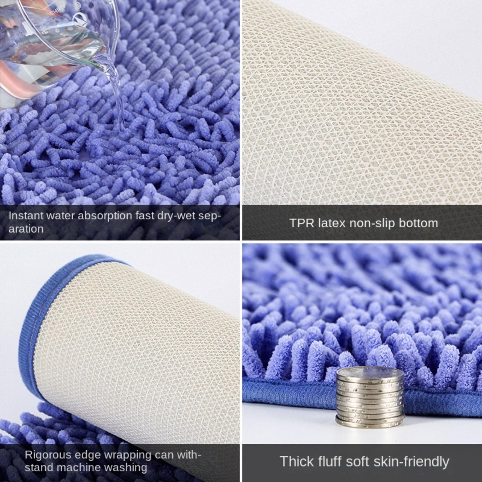 Cleany Tapis de sol ultra absorbant pour chien, tapis de sol, super absorbant, pour pattes et chaussures boueuses et humides