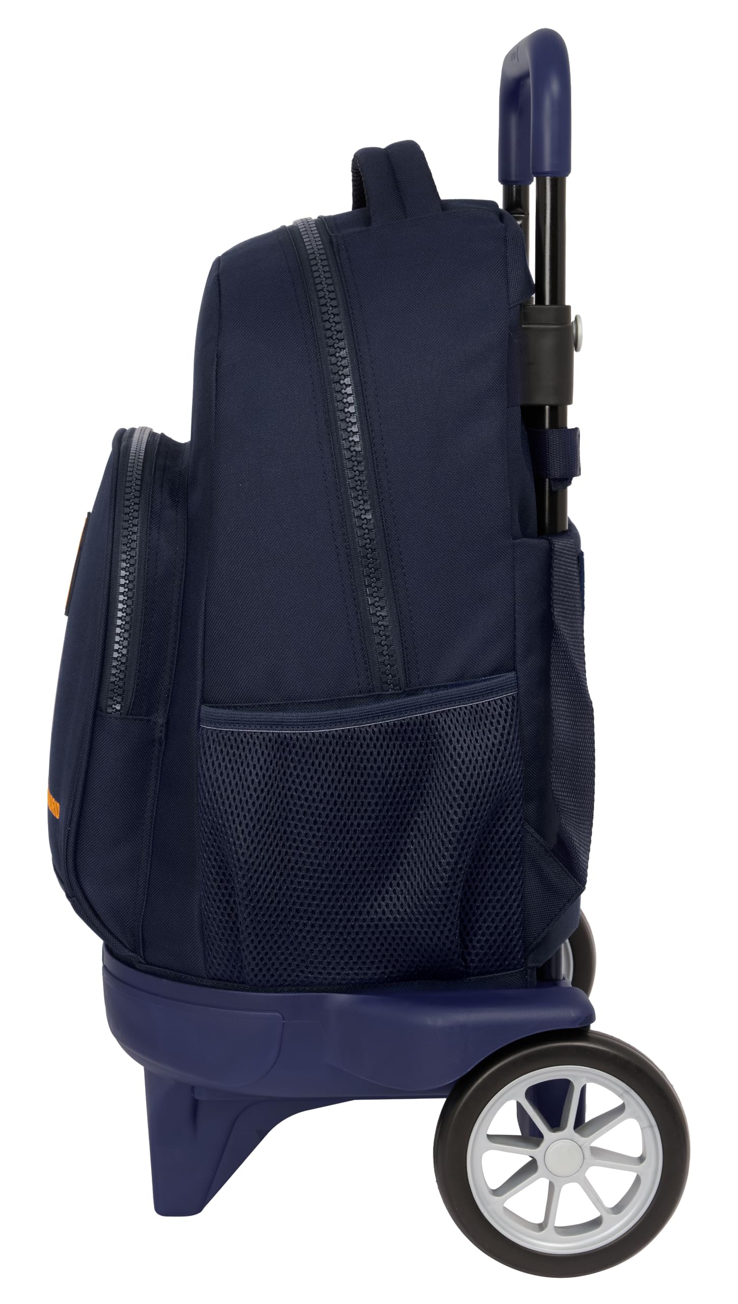 REAL MADRID 2ª EQUIPACIÓN 24/25 - Mochila Grande con Ruedas, Compact Evolución, Extraíble, Ideal para Niños de Diferentes Edades, Cómoda, Versátil, Calidad, Resistencia, 33x22x45 cm, Color Azul Marino