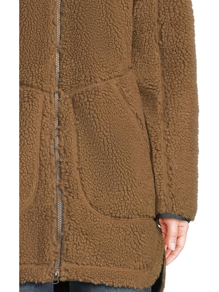 Khaki L.L.Bean Mountain Pile Fleece Coat