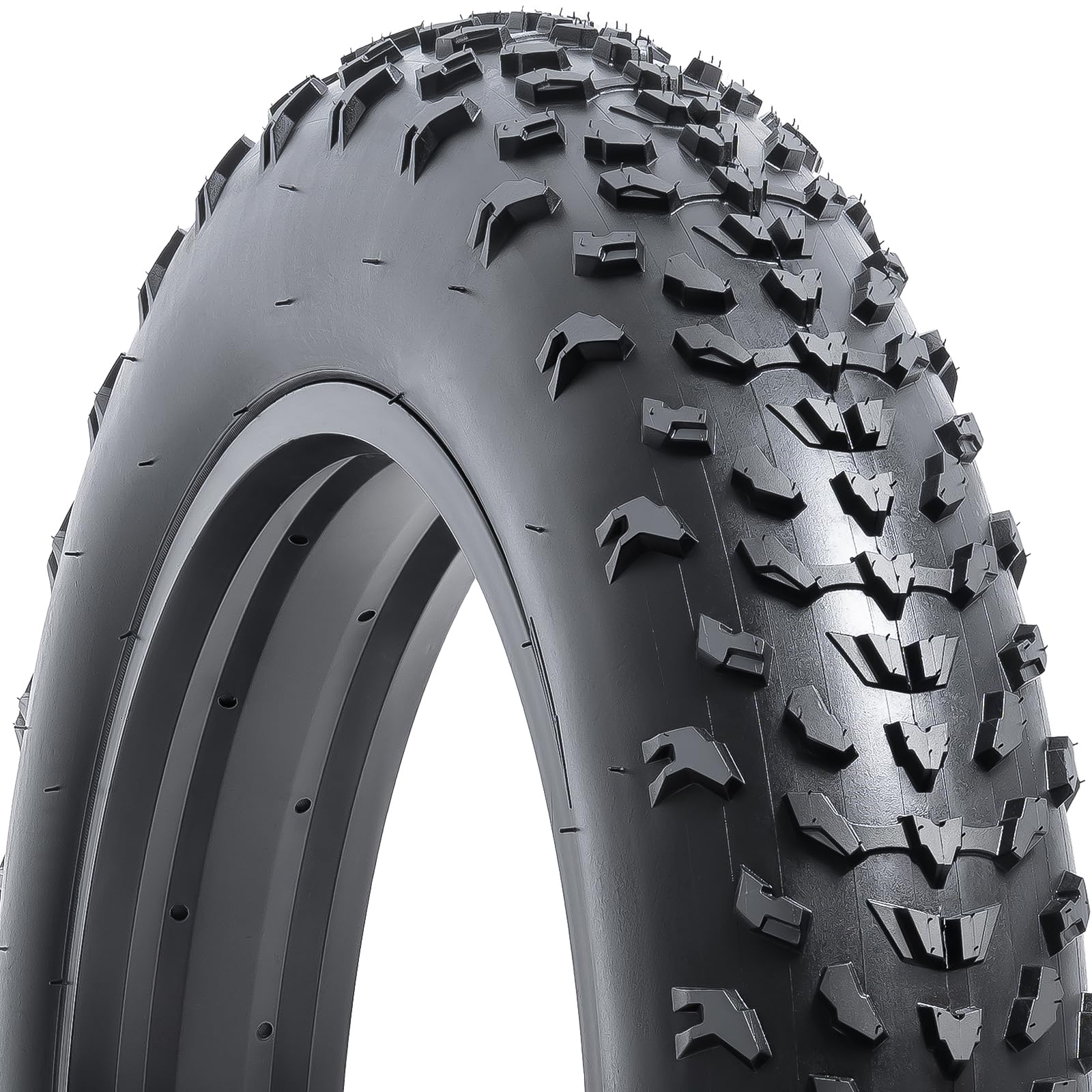 YUNSCM 2-PCS 20 Pouces Fat E-Vélo pneus 20 Poucesx4.0 Pouces Compatible with Electric Vélo 20x4.0 20X4 Fat Bike pneus (Y-1323)