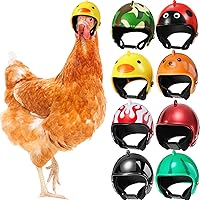 Vista 8 de Skylety Casco de seguridad para gallinas de gallina, casco de seguridad para mascotas, sombrero divertido para gallinas, sombrero para la cabeza
