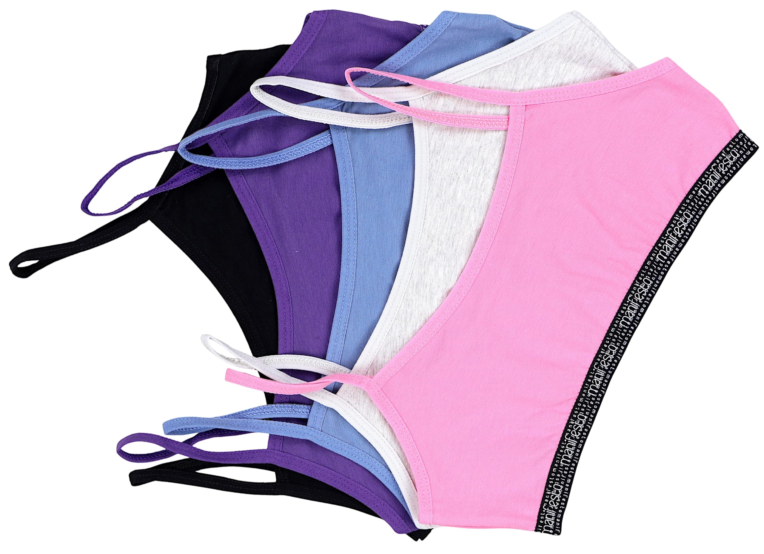TupTam Reggiseno Top da Ragazza Spalline Sottili Pacco da 5