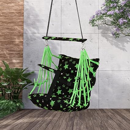 Sprointal Swing for Kids, Baby Swing Chair Cotton Children Folding and Washable 1-5 Years Swing with Safety Belt,Home and Garden Jhula for Babies |Swing for Kids|Hanging Cradle