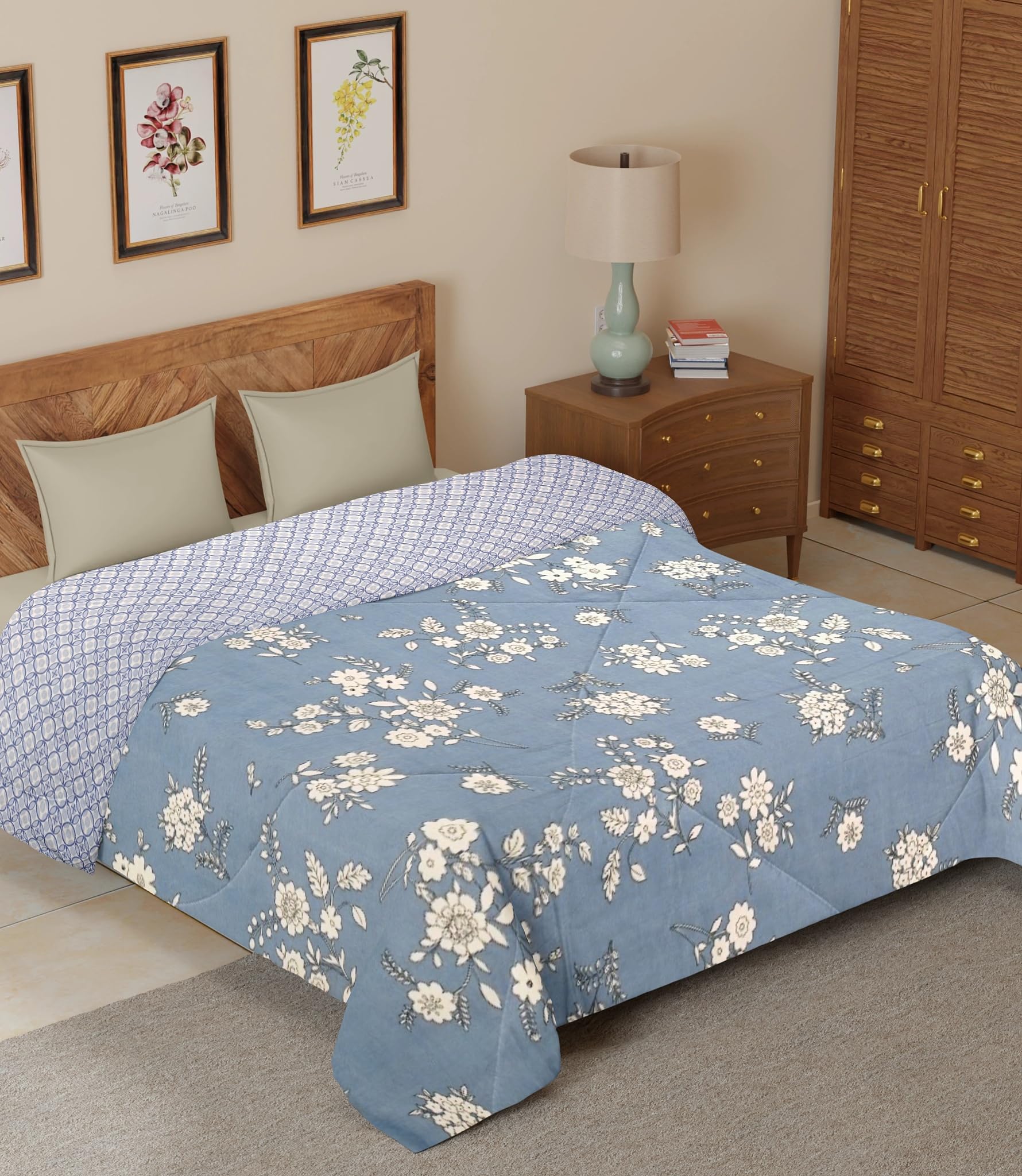 See full amazon price history chart for Warmland Presents Super Soft 220 GSM Reversible Comforter for King Size Double Bed - Blue Warmland Presents Super Soft 220 GSM Reversible Comforter for King Size Double Bed - Blue (B0CTK6WFQJ) Amazon Price History, Amazon Price Tracker