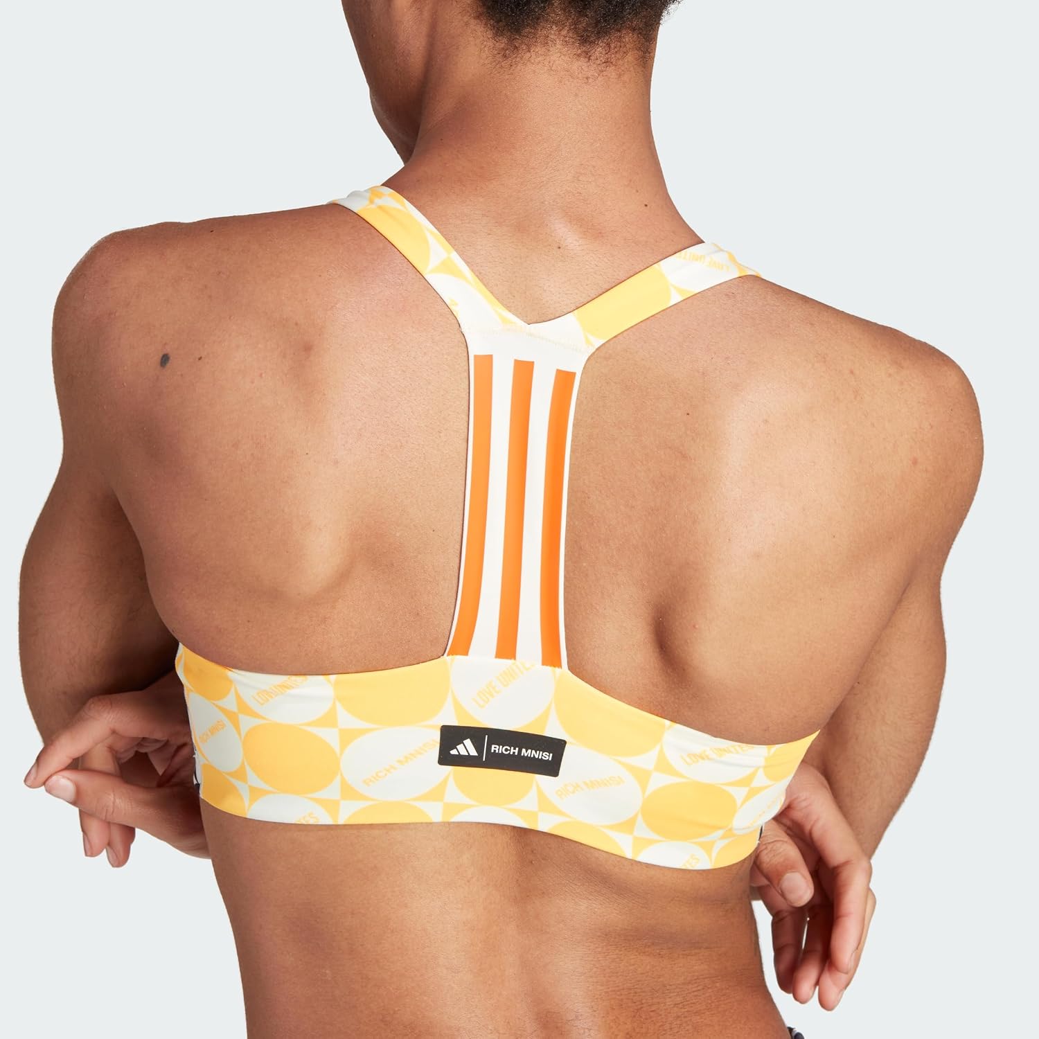 adidas Women's Rich Mnisi Pride Medium-Support Training Bra