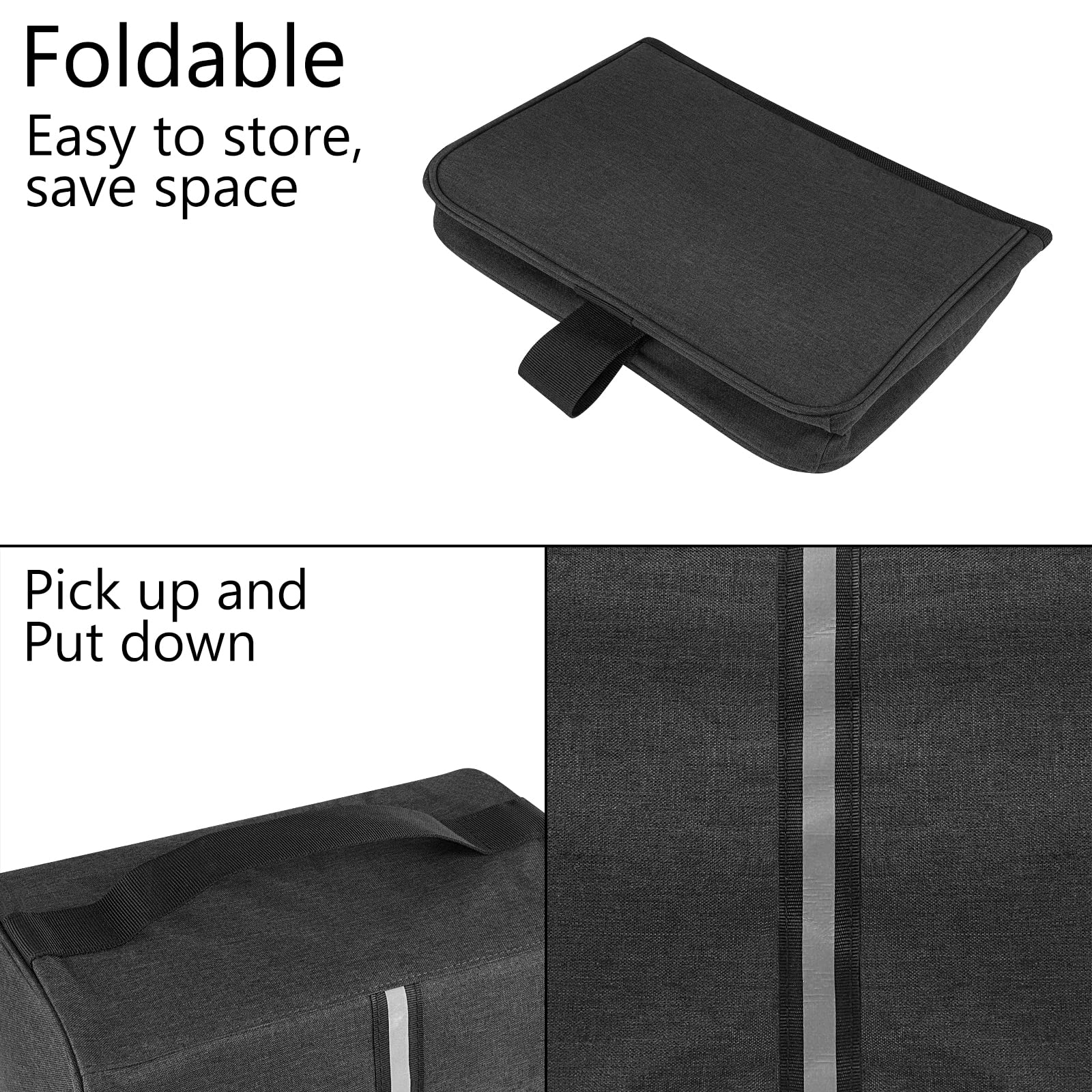 Kingshion Toaster Cover Compatible with Most 4-slice Toasters, Toaster Cover Storage for Most 4-slice Toasters? Washable and Dust Protection (Dark Grey)