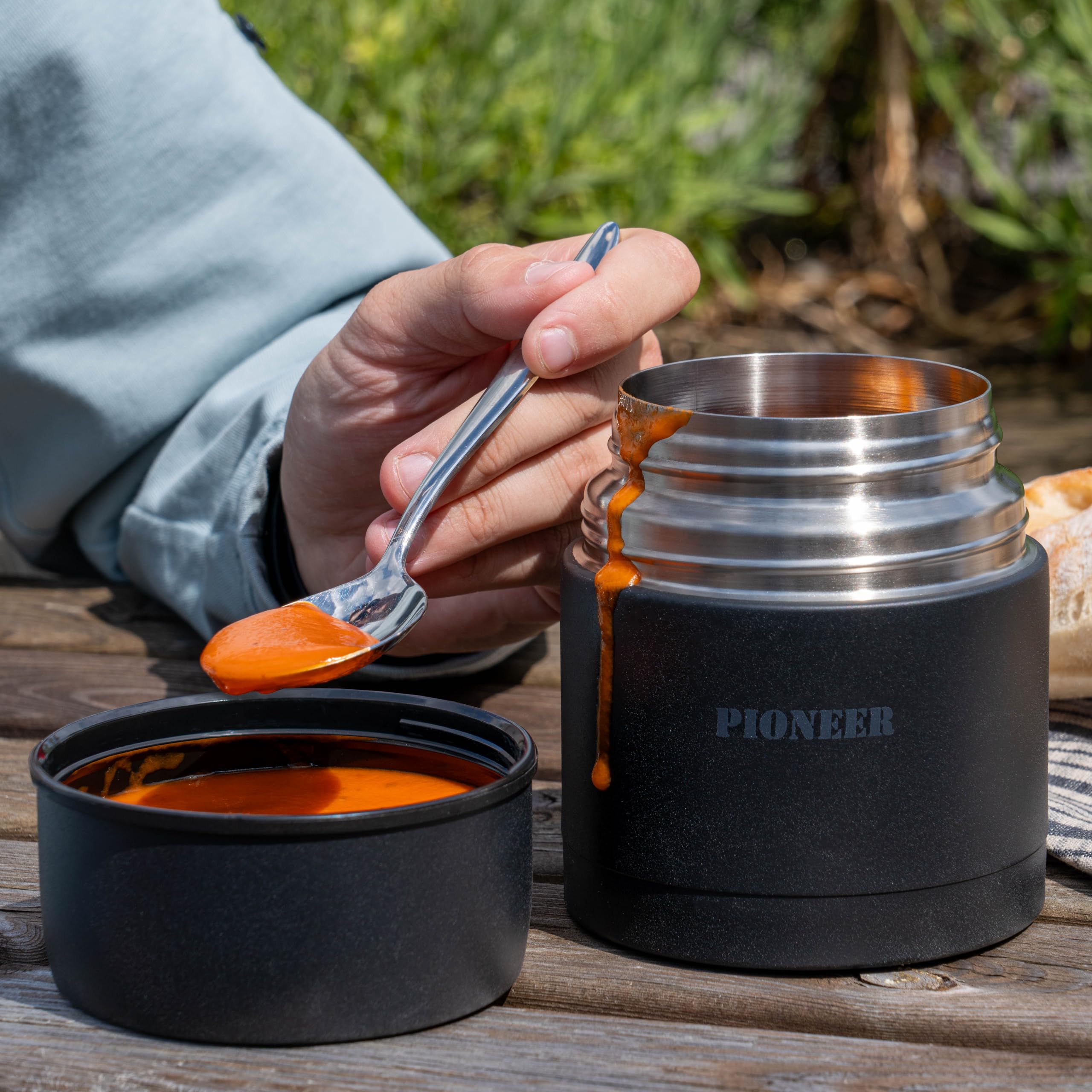 Contenitore per alimenti caldi in acciaio inossidabile con isolamento sottovuoto a doppia parete, forma dritta, da 1,8 l | Leroy Merlin