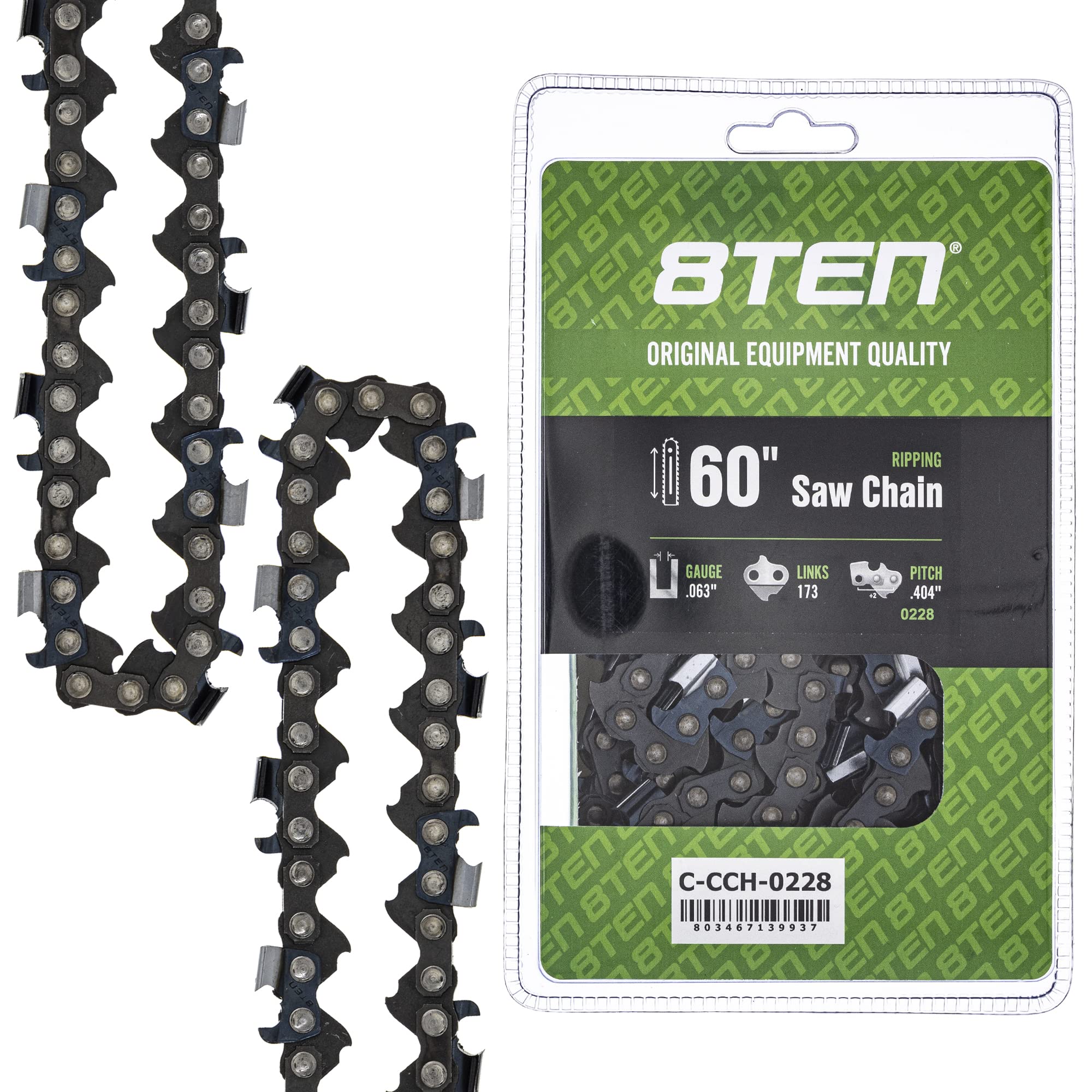 Amazon.com: 8TEN Ripping Chainsaw Chain 60 Inch .063 .404 173DL