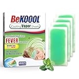 BeKoool Kids Fever Non-Medicated Cooling Mint Vapor Sheets | 4 Count