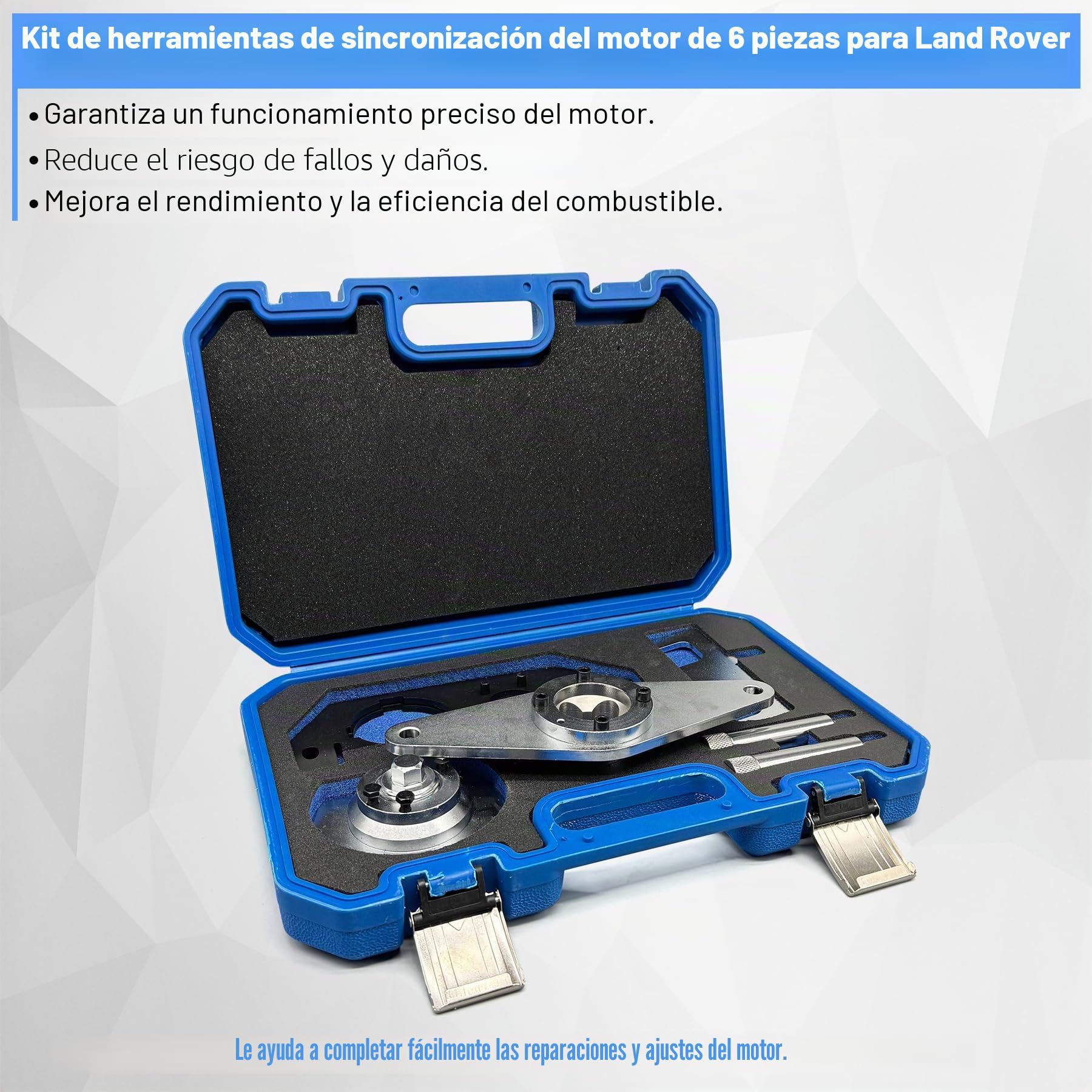 Juego de herramientas de alineación, tensión, bloqueo y sincronización del árbol de levas Compatible con Land Rover Discovery Sport Evoque 2.0T Jaguar F Pace XE XF Motor Diesel, JLR-303-1625