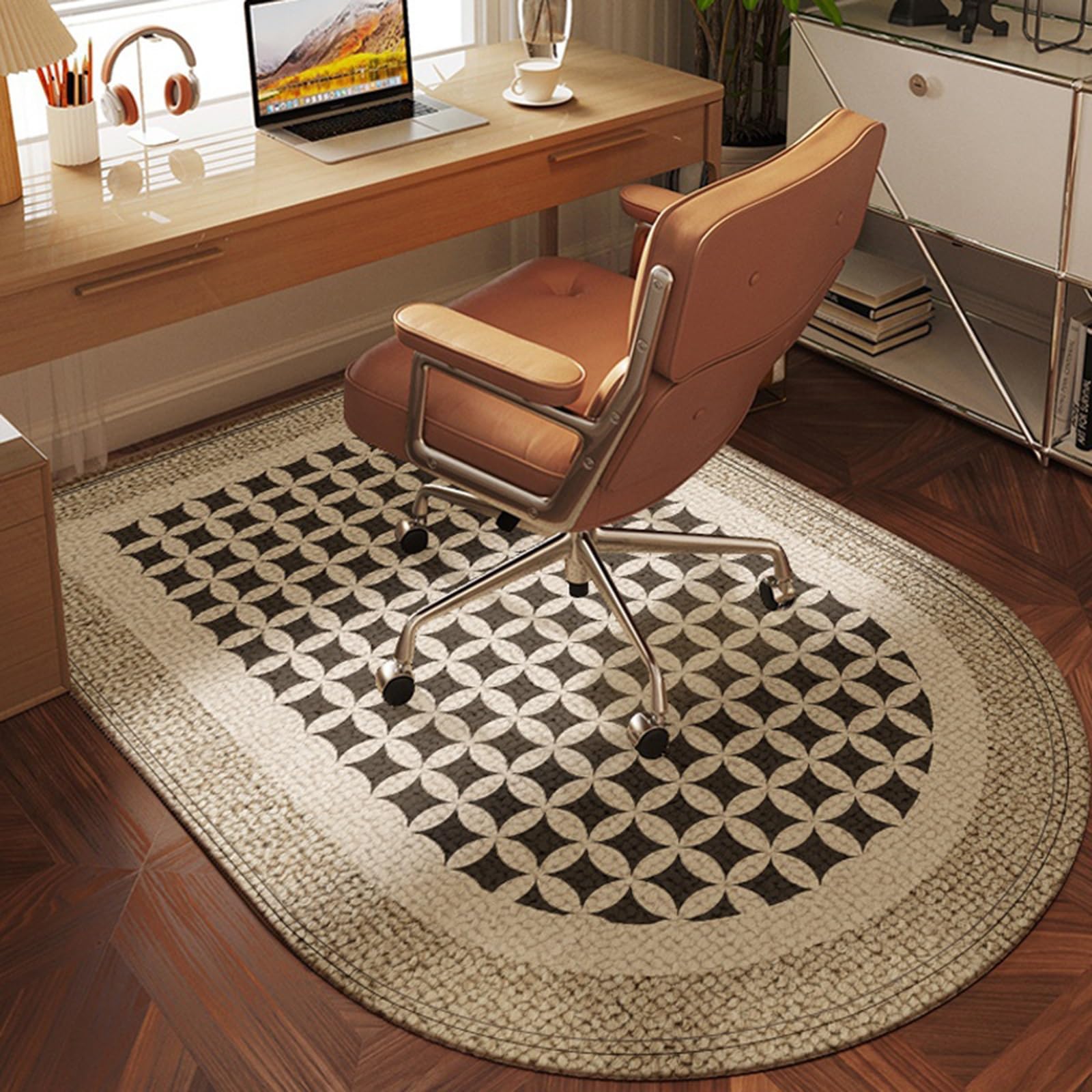 Tapis de chaise de bureau en arche 80x120 cm pour parquet