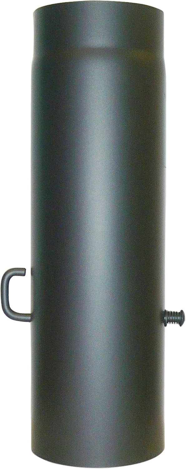 Ofenrohr Kaminofen DN 150 mm Bogen 90° glatt ohne Tür schwarz #310