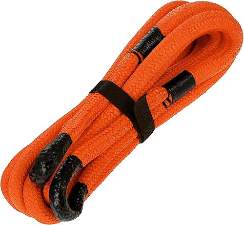 Miniatura 5 de ABN Cuerda cinética de recuperación de 34 pulgadas x 20 pies, cuerda cinética para equipo de recuperación todoterreno con una resistencia a la