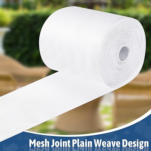 Miniatura 4 de Jecery 2 rollos de cinta de tela de fibra de vidrio de 4 pulgadas, 65.6 yardas, rollo de tela de fibra de vidrio total de 6 onzas, tela impermeable,