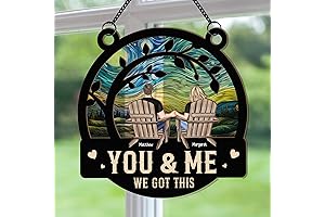 Macorner Personalized Sun Catcher You & Me We Got This