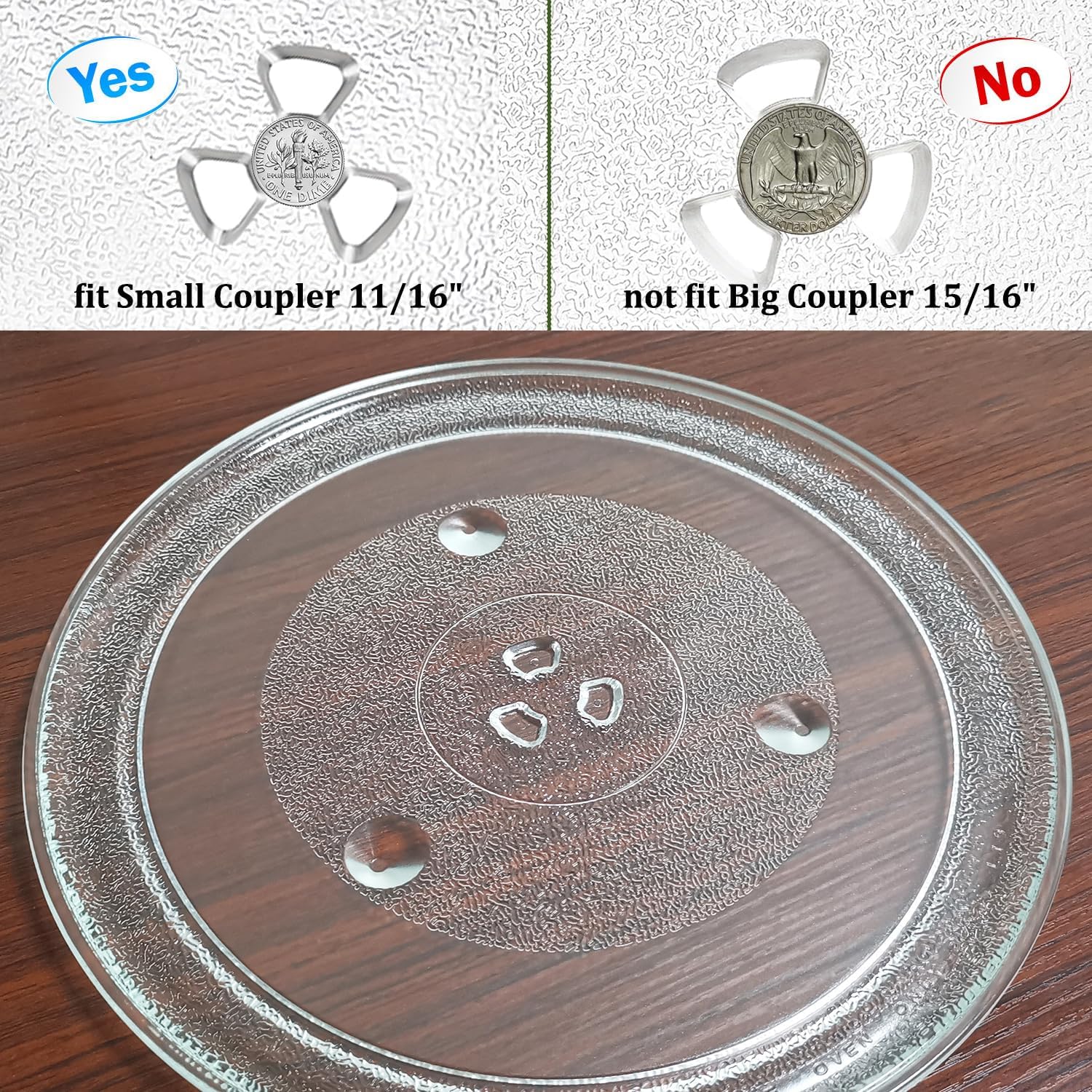 12.5" Microwave Glass Turntable Plate