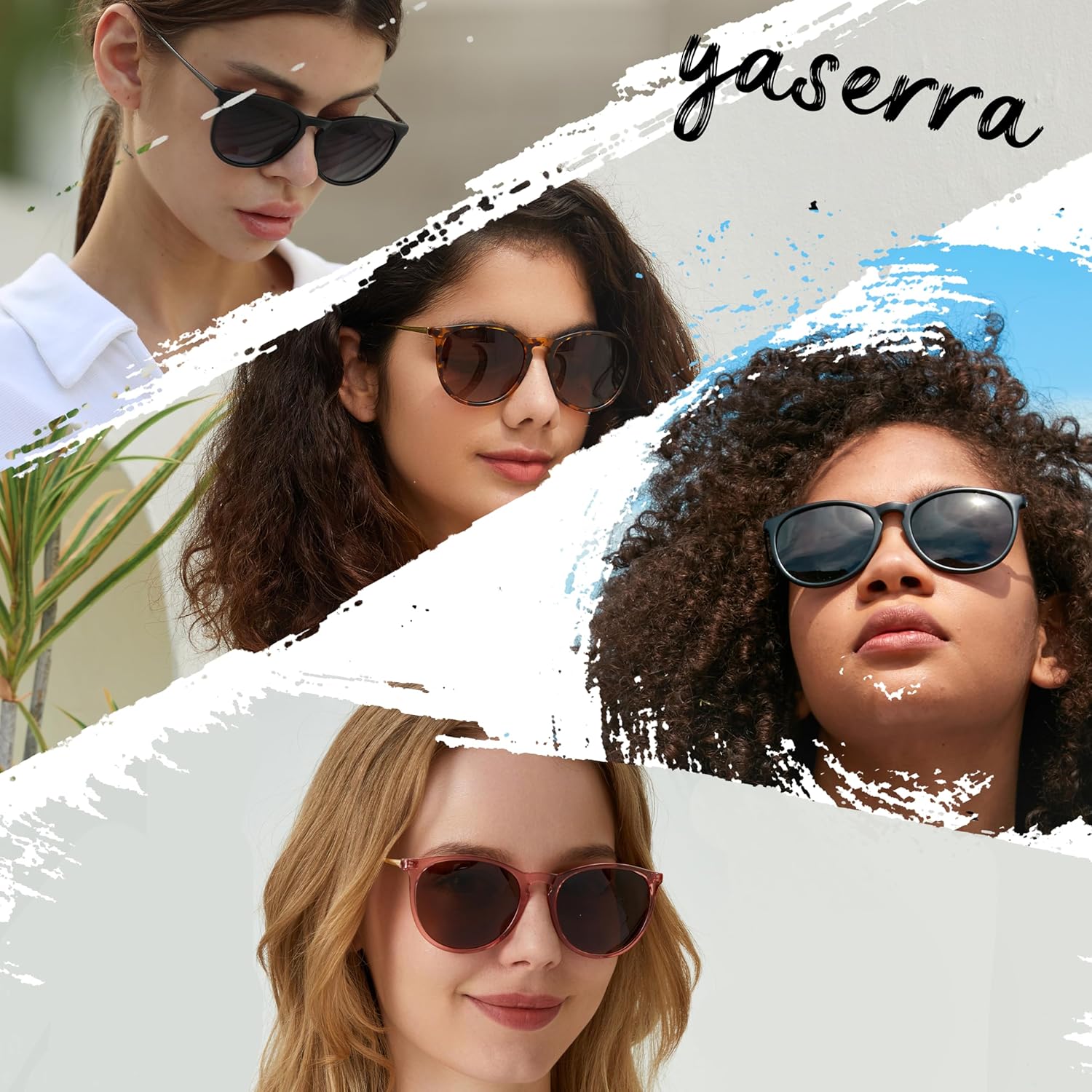 Vintage Round Polarized Sunglasses for Women Men Classic Retro Trendy Designer Style Sun Glasses UV400 Protection - Image 2