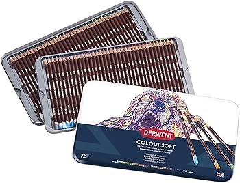 Amazon | Derwent ダーウェント 色鉛筆 カラーソフト 72色セット