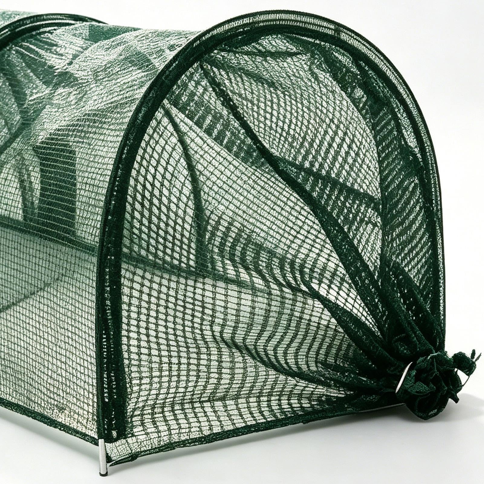 Kompakter Hühner-Tunnel, faltbarer Haustier-Lauftunnel, flexibler Outdoor-Geflügeltunnel, schnell installierbarer Tierlauf mit Hofgehege-Tunneln für Hühner, Enten, Kaninchen, Wachteln, 299,7 x 45 cm