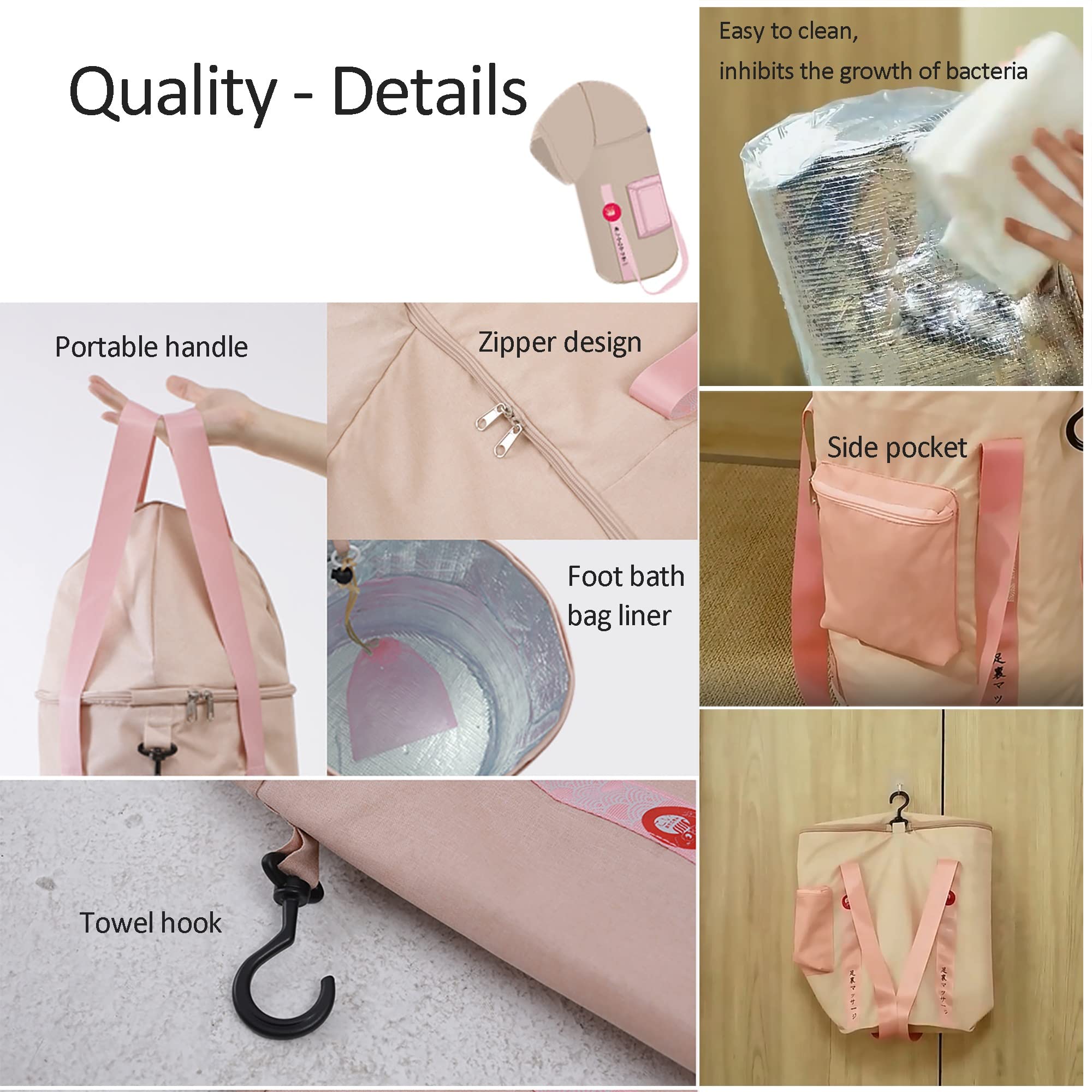 Bassine Pied Portable Étanche Seau Pliant Grande Capacité Seau Pliable Pour Tremper Voyage Pour Camping Randonné Pêche,Conception De La Bouche Du Faisceau,Fumigation Du Genou Entièrement Enveloppée (