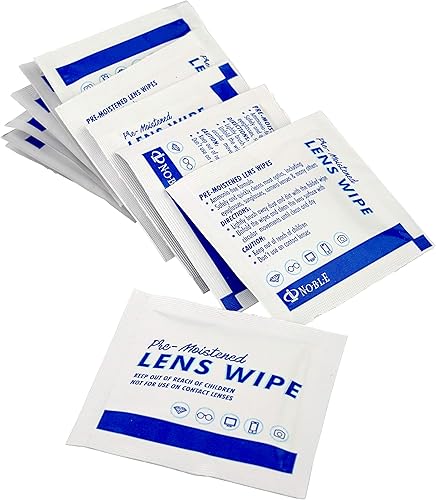Miniatura 3 de Noble toallitas prehumedecidas para lentes envueltas individualmente, toallitas de limpieza de lentes y pantallas, ideales para lentes, teléfonos