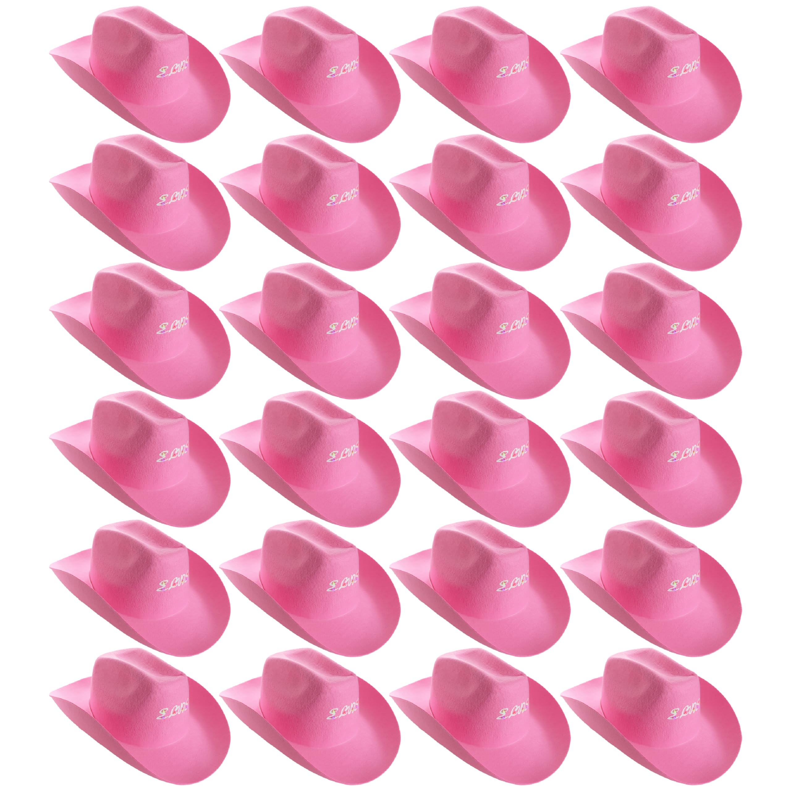 Sombreros de vaquero rosa iluminados – Sombrero de vaquero rosa con luces multicolor – Accesorio para disfraz de festival de música para adultos