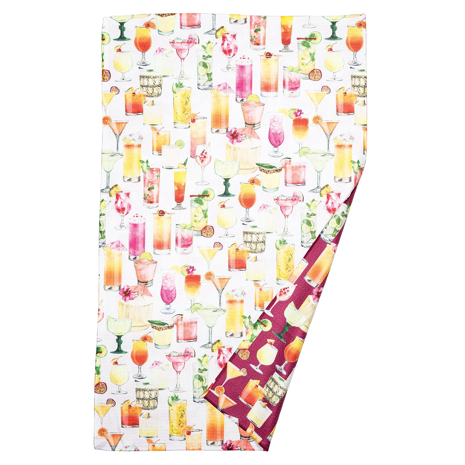 Abbott Collection Home Muticolor Abbott Collection Cocktails Double Sided Kitchen Towel