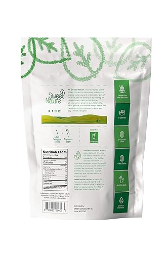 Miniatura 2 de Sweet Nature Polvo edulcorante de stevia  Todo natural  Kosher  Sin gluten ni azúcar 2 libras 32 onzas