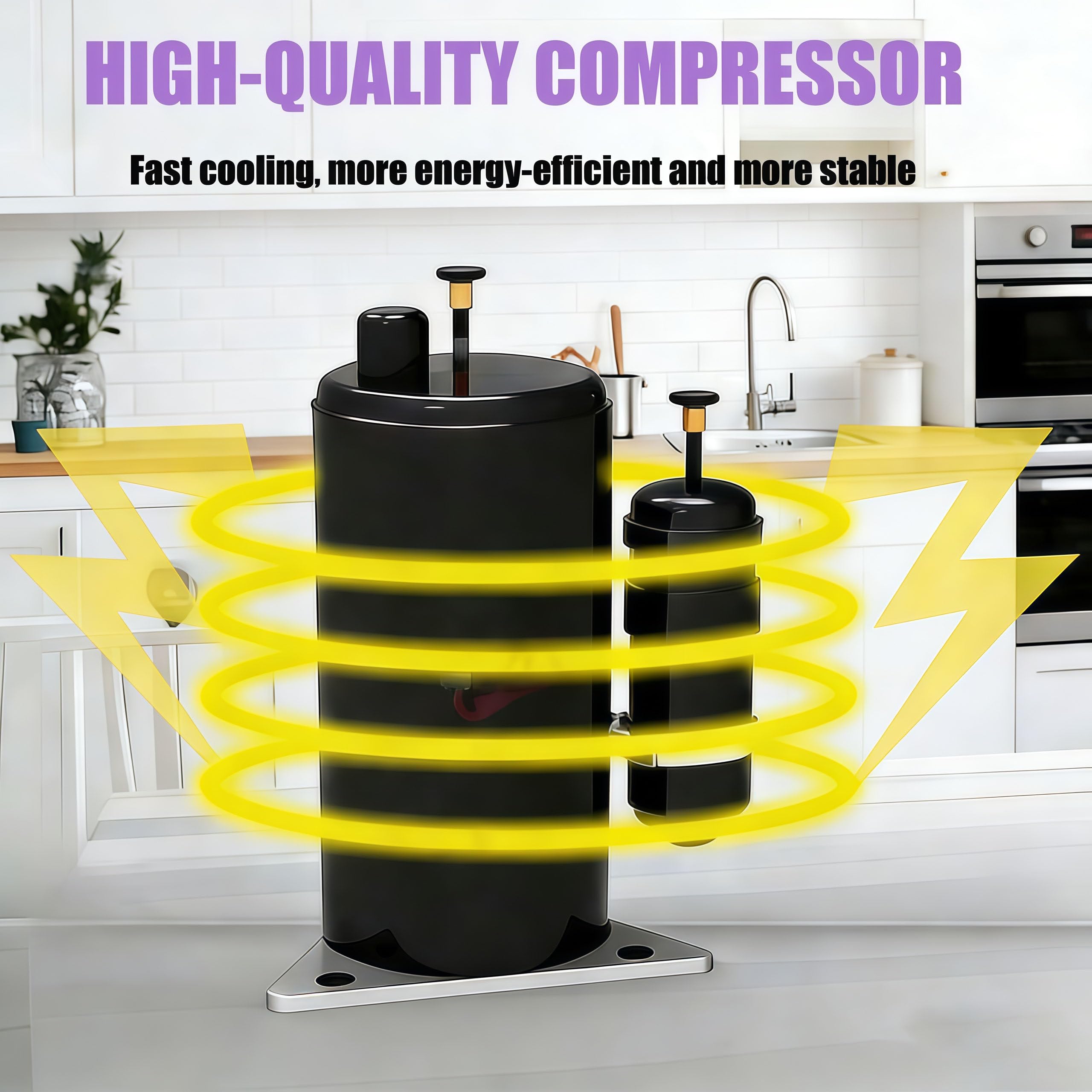 MáQuina Helado,Profesional Heladera Soft Serve,MáQuina de Helado de Un Solo Sabor, Rendimiento de 7,5 L/H, Preenfriamiento,Autolimpieza,Panel LCD para El Hogar Y Negocios. Purple