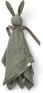Elodie Details cozy Baby Comforter Cuddle Blanket Blinkie, essentials for Infant Babies and Toddlers, Newborn Gifts for Birthday Baby Shower in 100% Oeko-Tex Extra Soft Organic Cotton - Hazy Jade