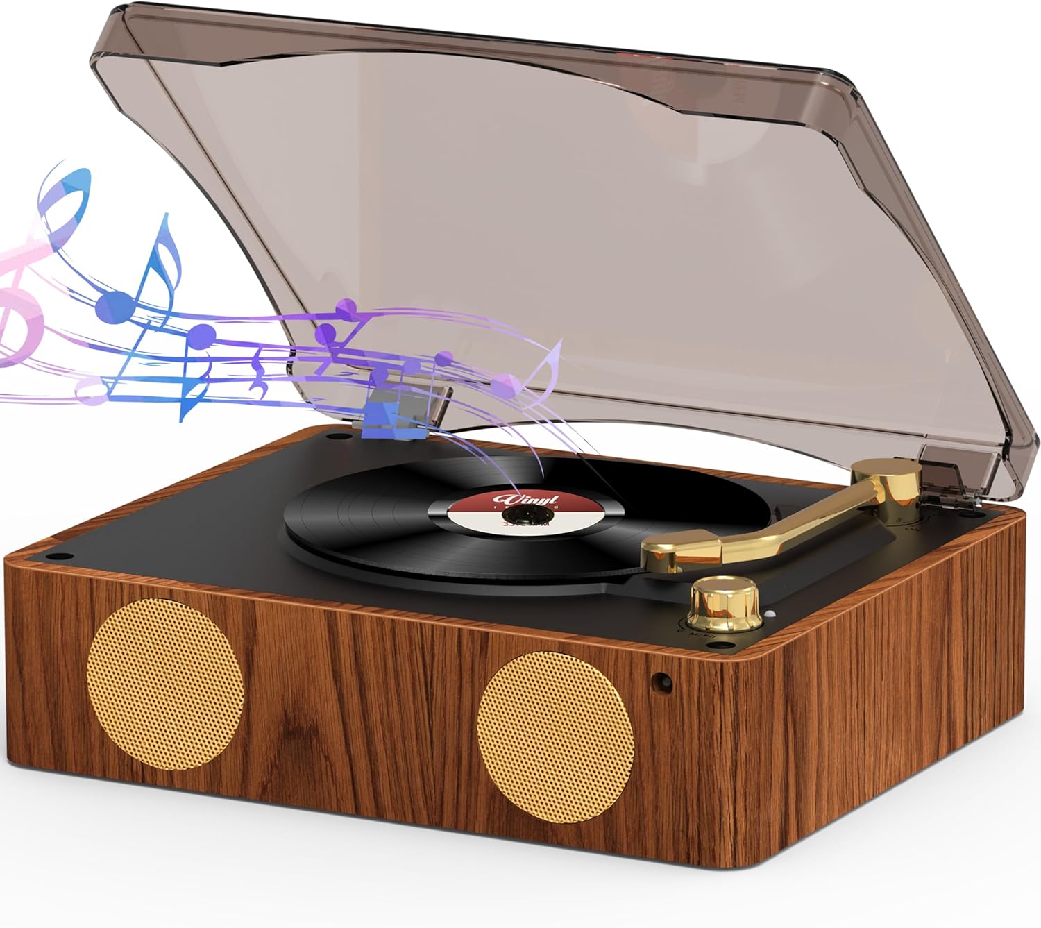 Vintage CD Player with Bluetooth 2500mAH Rechargeable